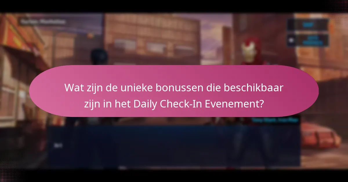 Welke upgrade-materialen zijn inbegrepen in het Daily Check-In Evenement?